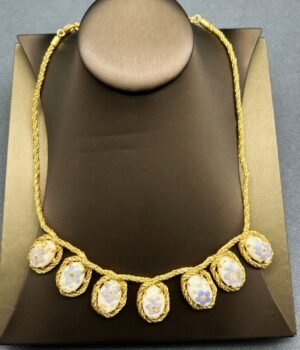 Vintage Brass 18K Gold-Plated Necklace
