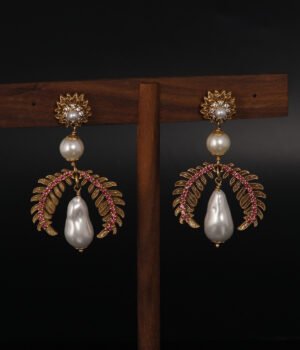 18K Gold Plated Vintage Irregular Unique Earrings