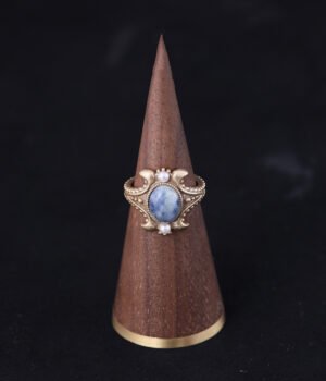 18K Gold Plated Vintage Exquisite Oval Ring