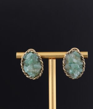 18K Gold Plated Vintage Irregular Unique Earrings