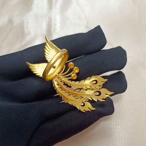 Gold Plated Phoenix Ring Adjustable Size - Image 5