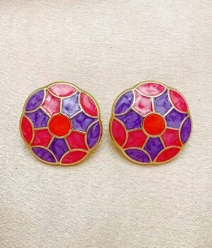 Kaleidoscope Enamel Earrings