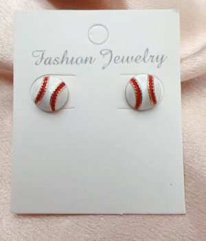 Ball-Shaped Collection Enamel Earrings