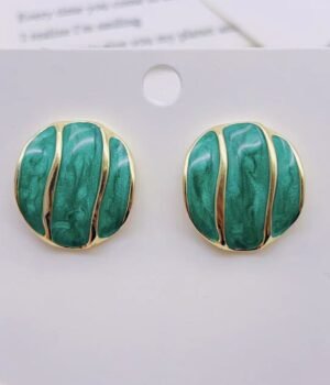 Green Drip Earrings
