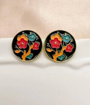 Vintage Plum Blossom Shape Enamel Glaze