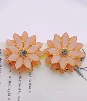 Diamond Flower Vintage Earrings
