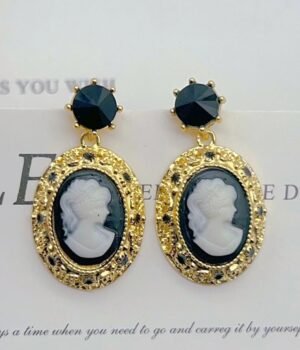 Beauty Portrait Vintage Same Resin Earrings
