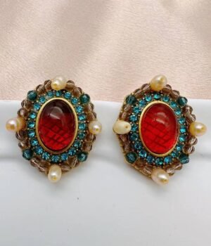 Vintage Diamond-Studded Earrings