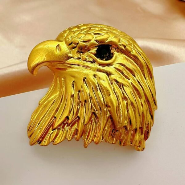Vintage Electroplated Real Gold Eagle Autumn And Winter Brooch Jewelry