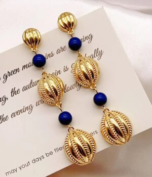Bohemian Pattern Balloon Tassel Earrings