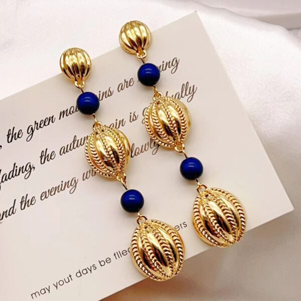 Bohemian Pattern Balloon Tassel Earrings
