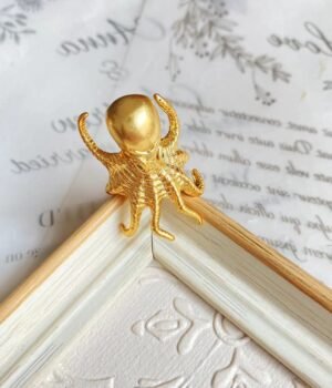18k Gold Plated Vintage Design Octups Ring Maximelism Style Animal Ring